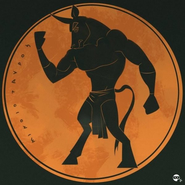 Бык арт карандашом