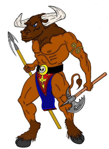 Минотавр раскраска для детей