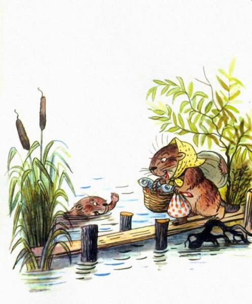 Сказка Сутеева под грибом