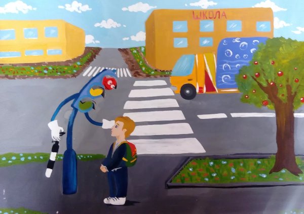 Рисунок на тему ПДД