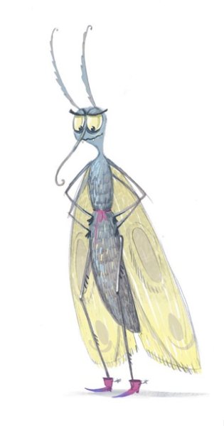 Моль нарисованная
