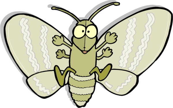 Моль для детей на прозрачном фоне