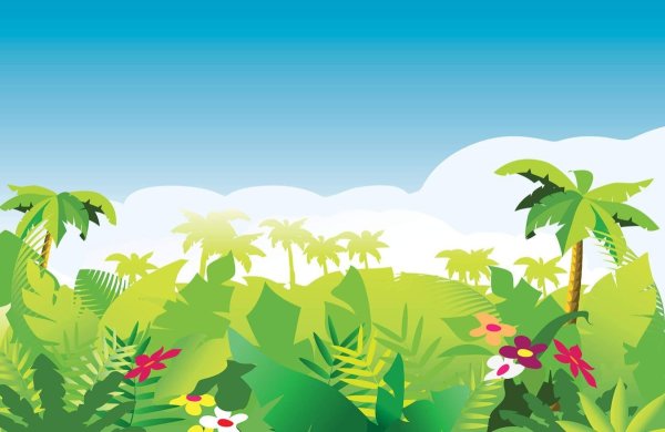 Фон джунгли для детей