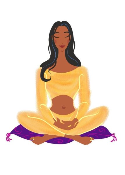 Медитация иллюстрация