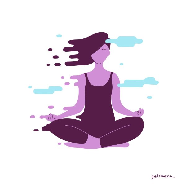 Медитация иллюстрация