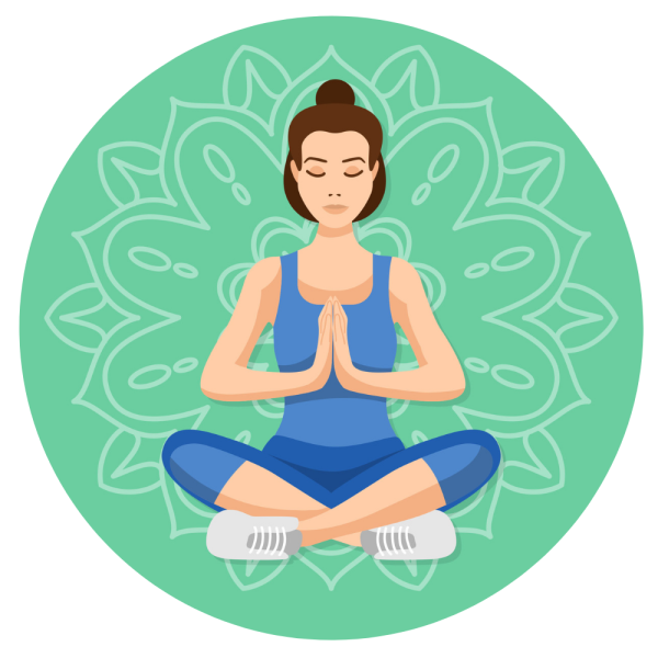 Медитация иллюстрация