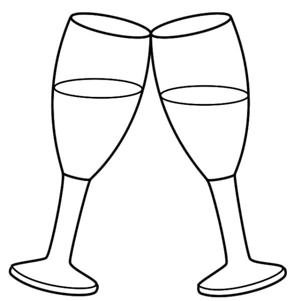 Трафареты для бокалов