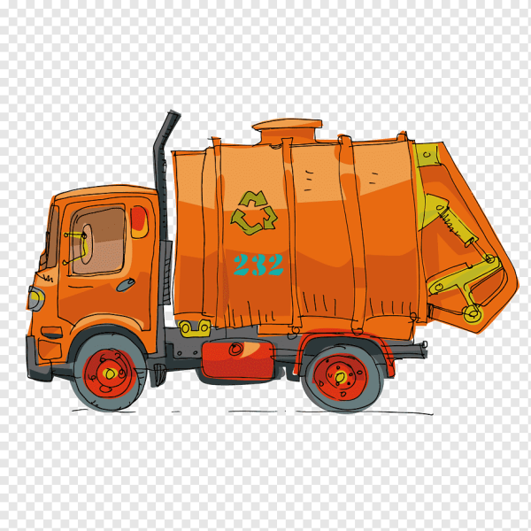 Мусоровоз Truck Garbage оранжевый