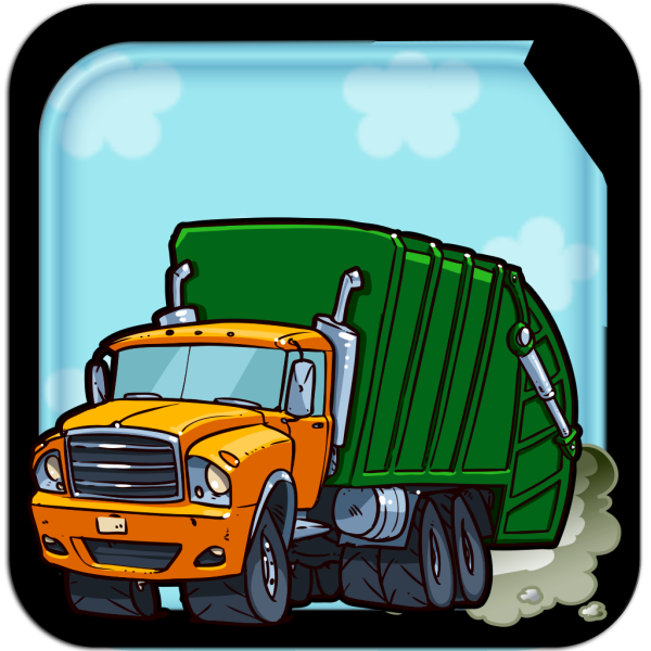 Мусоровоз вектор