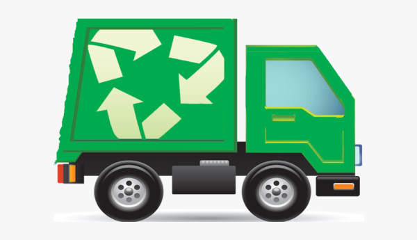 Мусоровоз Garbage Truck зелёный белый