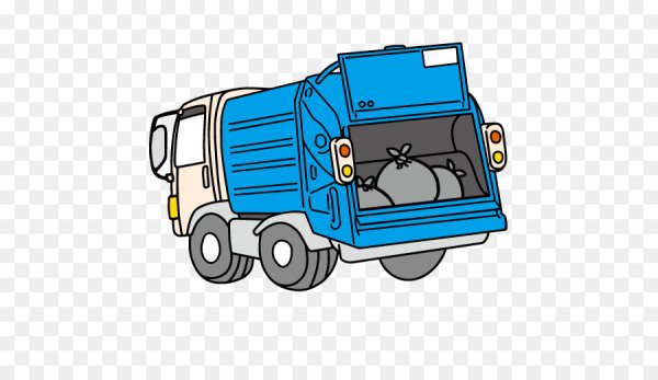 Мусоровоз мультяшный