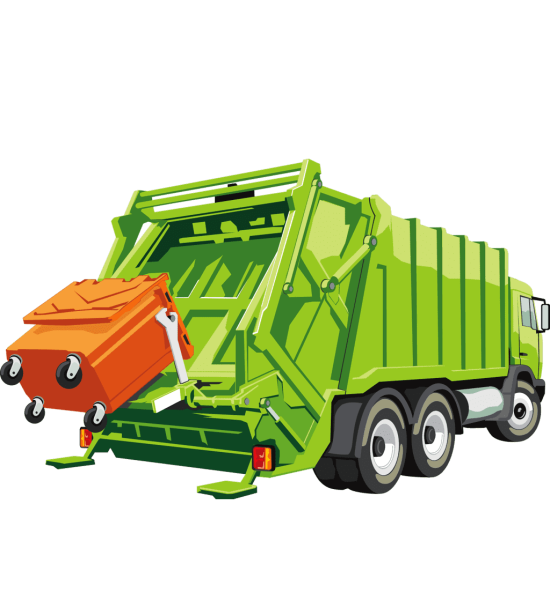 Мусорные машины векторные