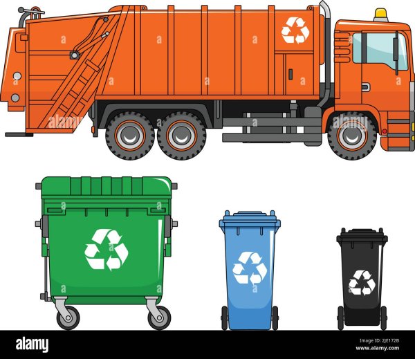 Мусоровоз Garbage Truck зелёный белый