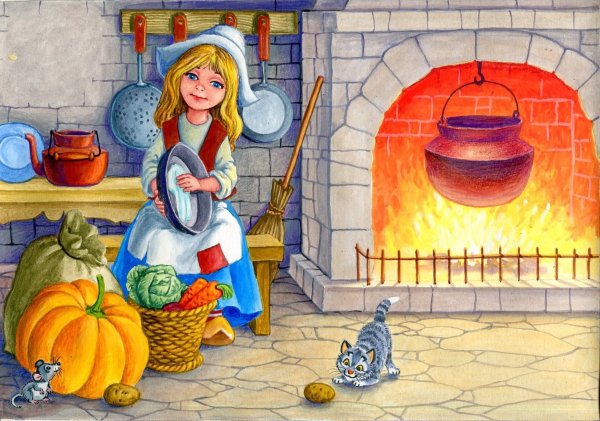 Золушка для срисовки