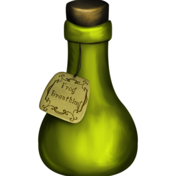 Магическое зелье белый фон