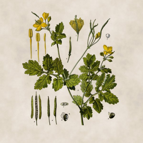 Чистотел вектор