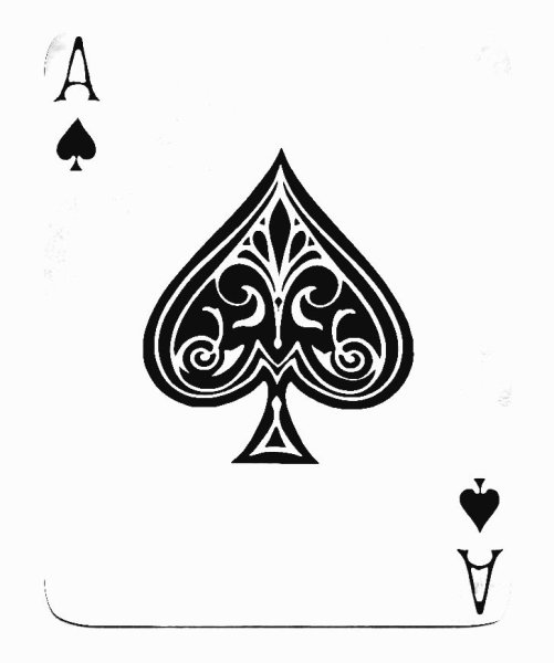 Игральные карты туз пик