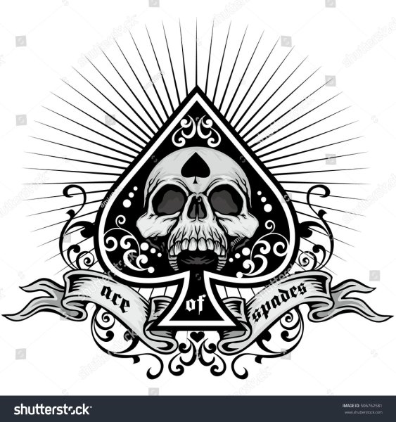 Пиковый туз с черепом