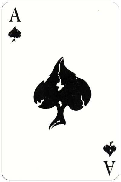 Игральная карта туз пиковый