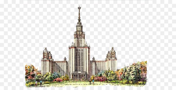 Москва МГУ вектор