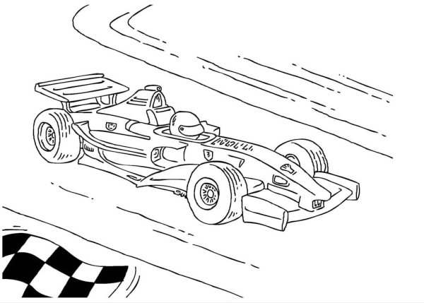 Раскраска гонка