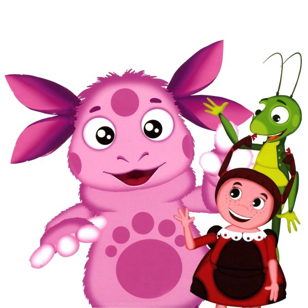 Герои мультика Лунтик раскраска