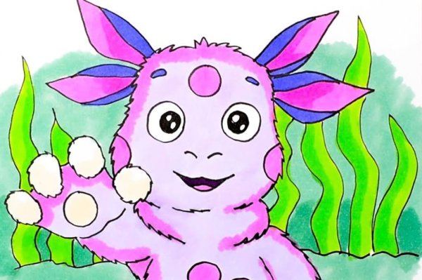 Раскраска Лунтик