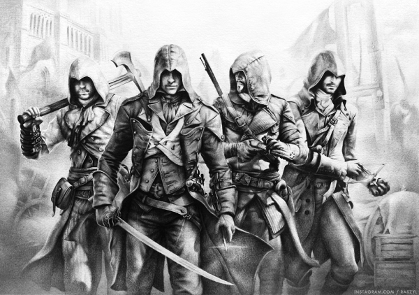 Ассасин Крид рисунки