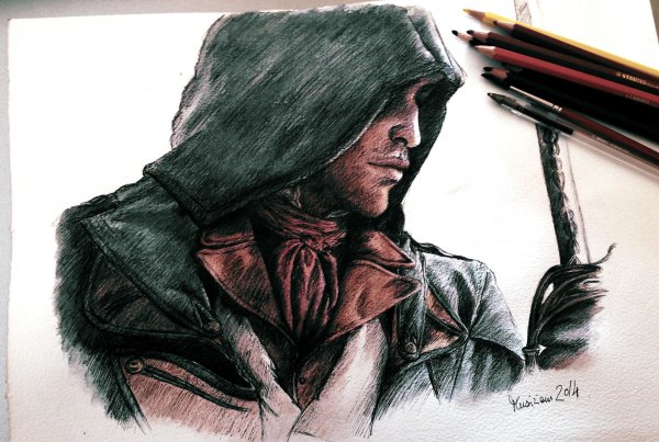 Ассасин Крид для срисовки