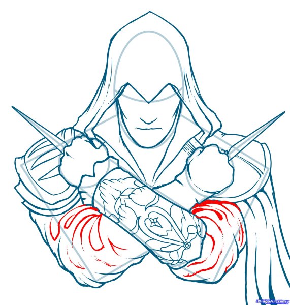 Ассасин Крид 3 раскраска