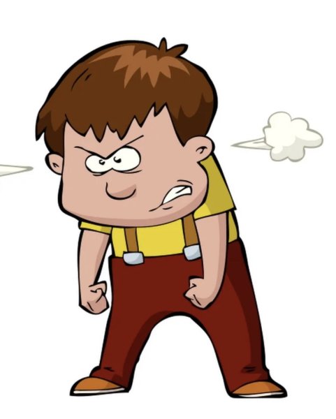 Злой человек мультяшный