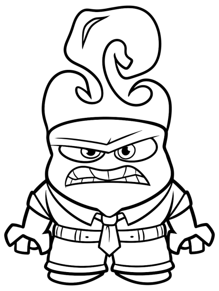 Раскраски из мультфильма головоломка