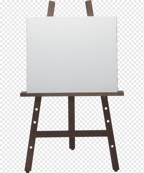 Мольберт на прозрачном фоне