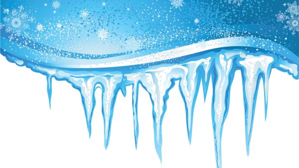 Сосульки на прозрачном фоне