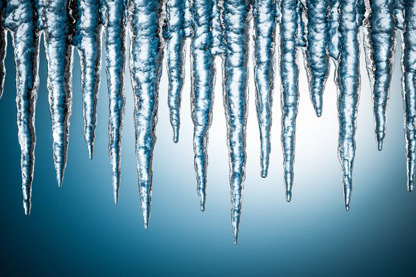 Голубые сосульки