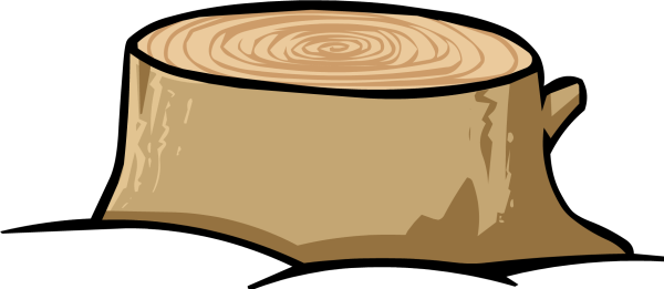 Пень мультяшный