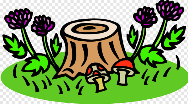 Полянка с пеньками для детей