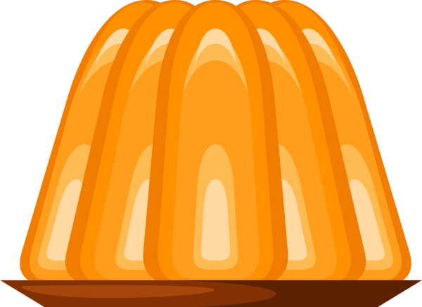 Желе на прозрачном фоне