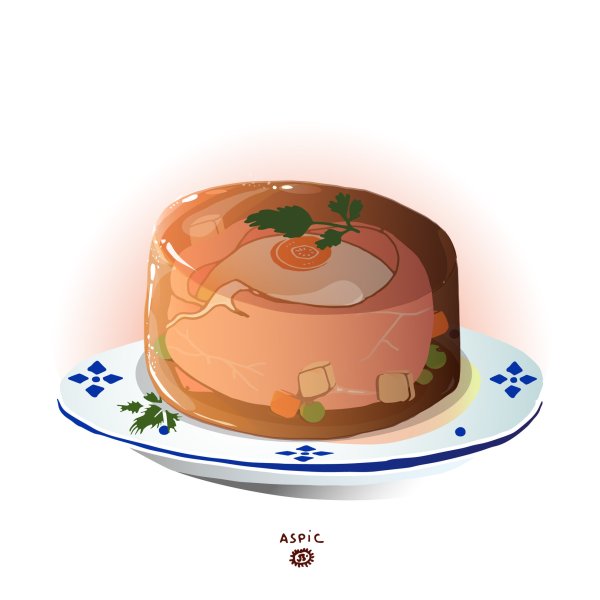 Желе рисунок на белом фоне