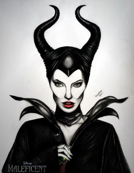 Анджелина Джоли Малефисента рисунки