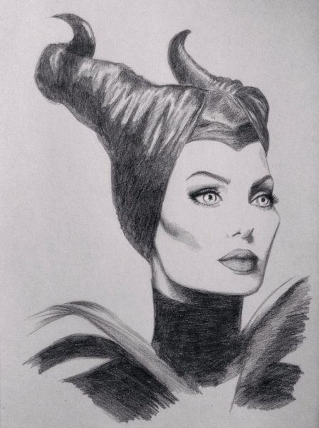 Малефисента тату эскиз