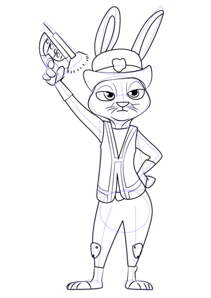 Джуди Хоппс Зверополис карандашом