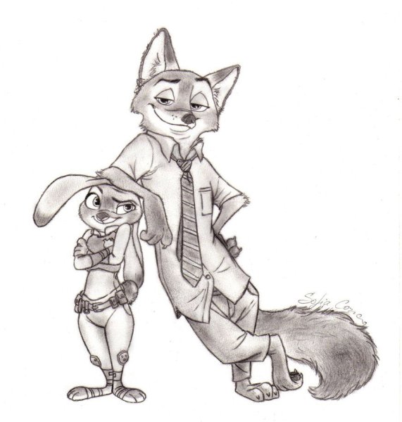 Джуди Хоббс карандашом