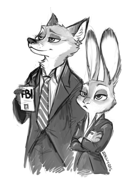 Джуди Хоппс и ник Уайльд