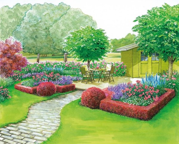 Сад иллюстрация