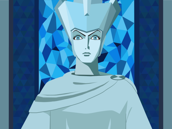 Раскраска снежной королевы из сказки Снежная Королева