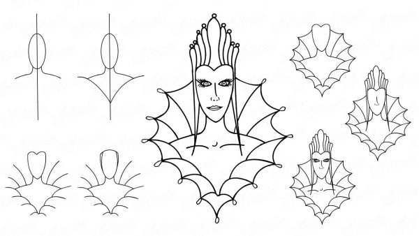 Снежная Королева карандашом