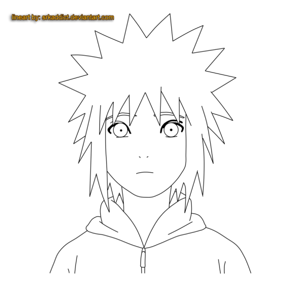 Раскраски аниме Наруто Минато
