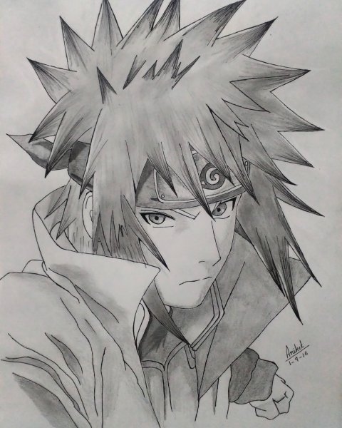 Минато Намикадзе Минато карандашом