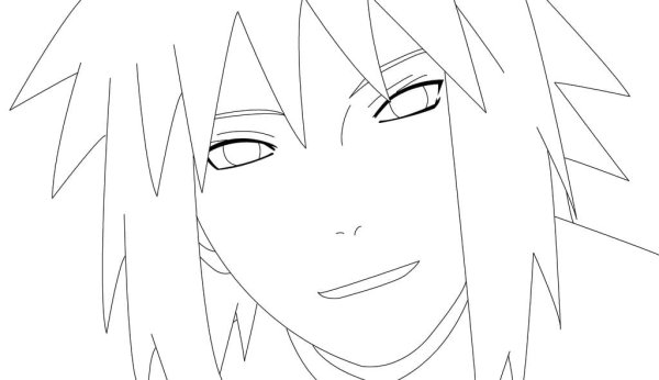 Минато Намикадзе черно белый